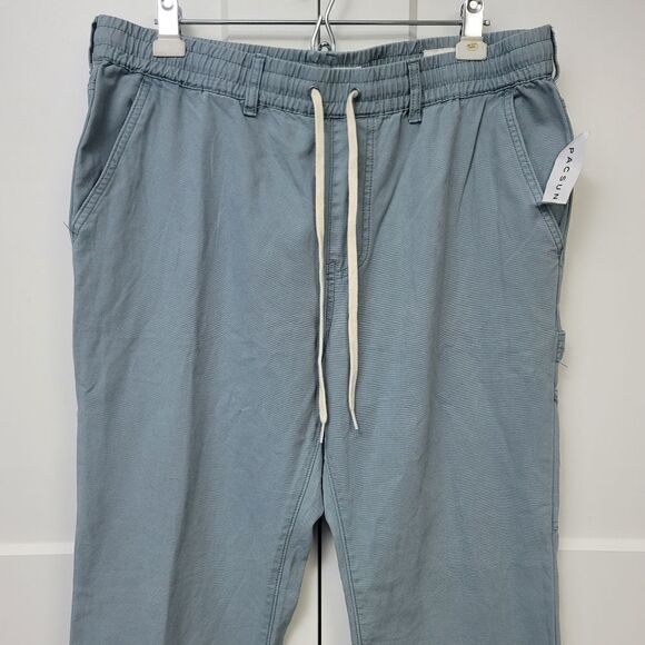 Pacsun canvas indigo straight carpenter pants, large - Picture 9 of 12
